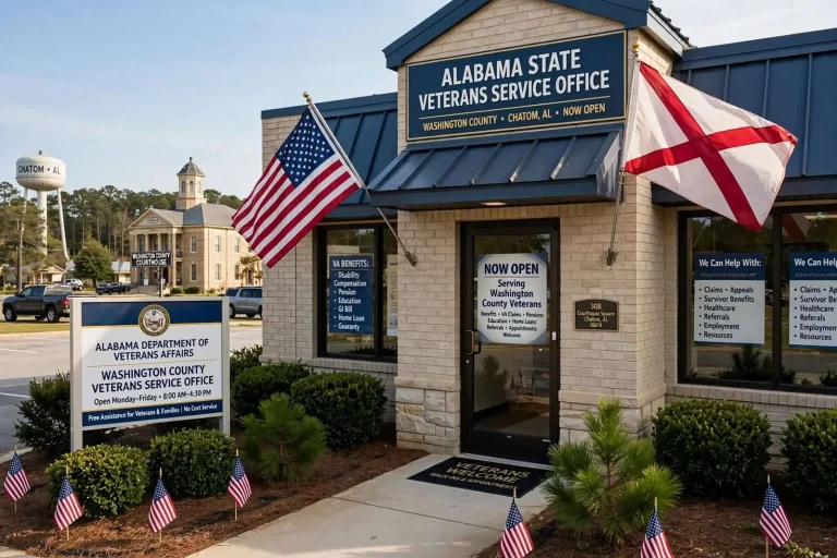 Illustration for the news story: New State Veterans Service Office Opens in Chatom for Washington County Veterans