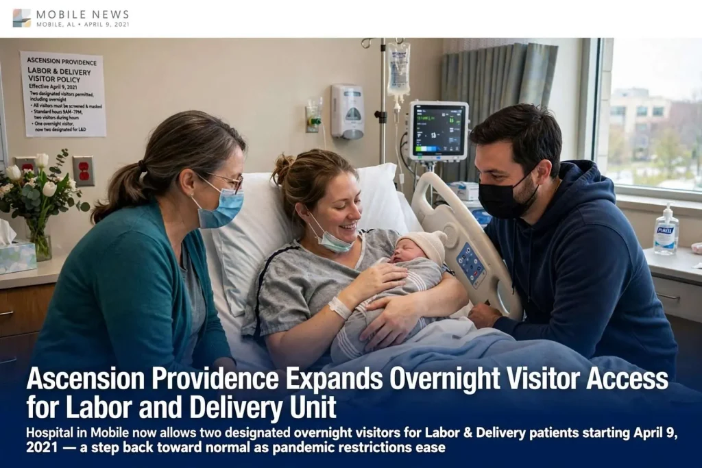 Illustration for the news story: Ascension Providence Expands Overnight Visitor Access for Labor and Delivery Unit