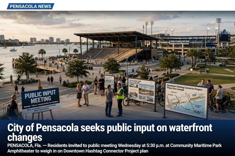 Illustration for the news story: City of Pensacola seeks public input on waterfront changes