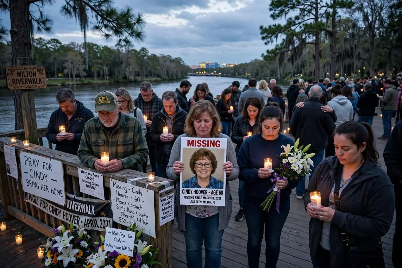 Illustration for the news story: ‘It’s Been a Nightmare’: Milton Family Prays for Return of Missing Woman Cindy Hoover