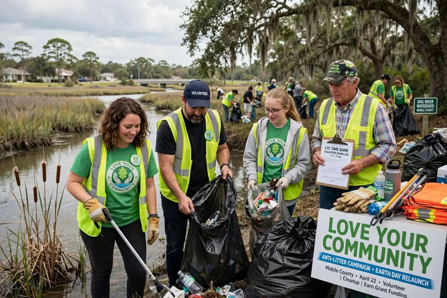 Illustration for the news story: Love Your Community Anti-Litter Campaign Relaunches in Mobile County on Earth Day