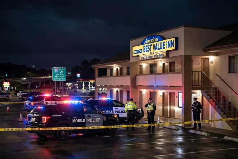 Illustration for the news story: Man Shot at Americas Best Value Inn Near I-65 in Mobile