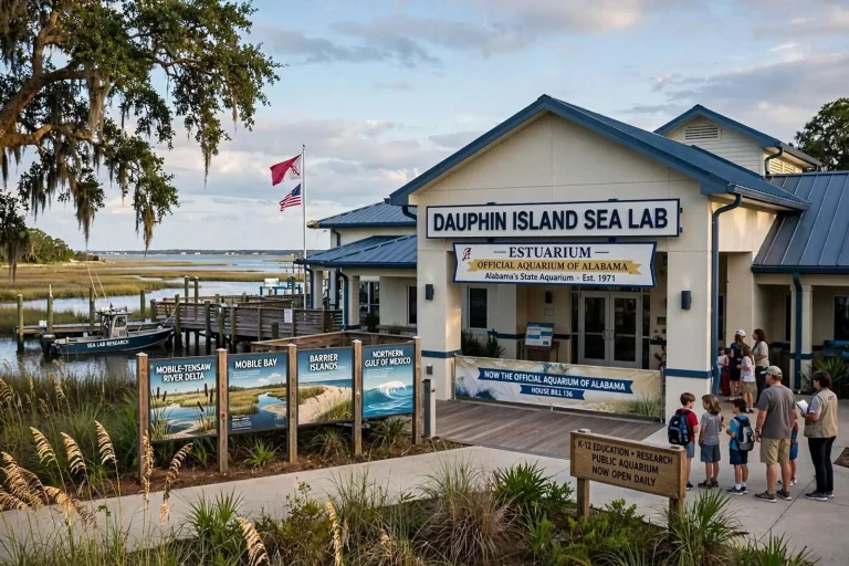 Illustration for the news story: Dauphin Island Sea Lab Officially Named Alabama’s State Aquarium