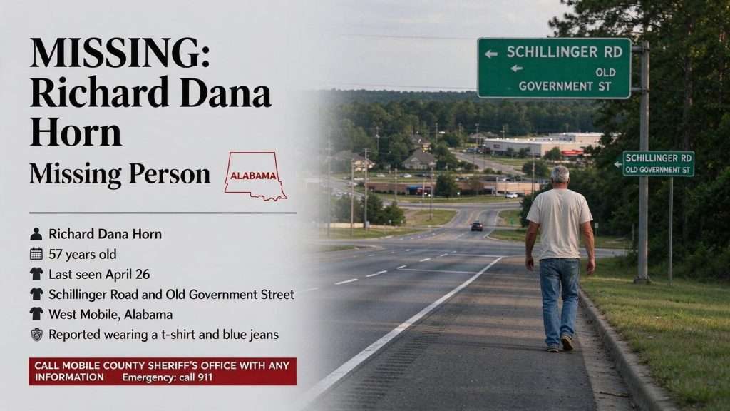 Illustration for the news story: Emergency Missing Person Alert issued for 57-year-old Mobile County man