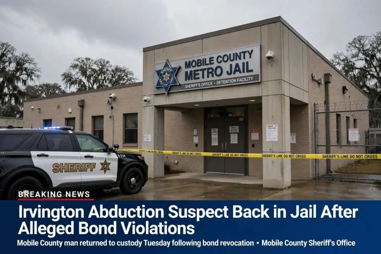 Illustration for the news story: Irvington Abduction Suspect Back in Jail After Alleged Bond Violations