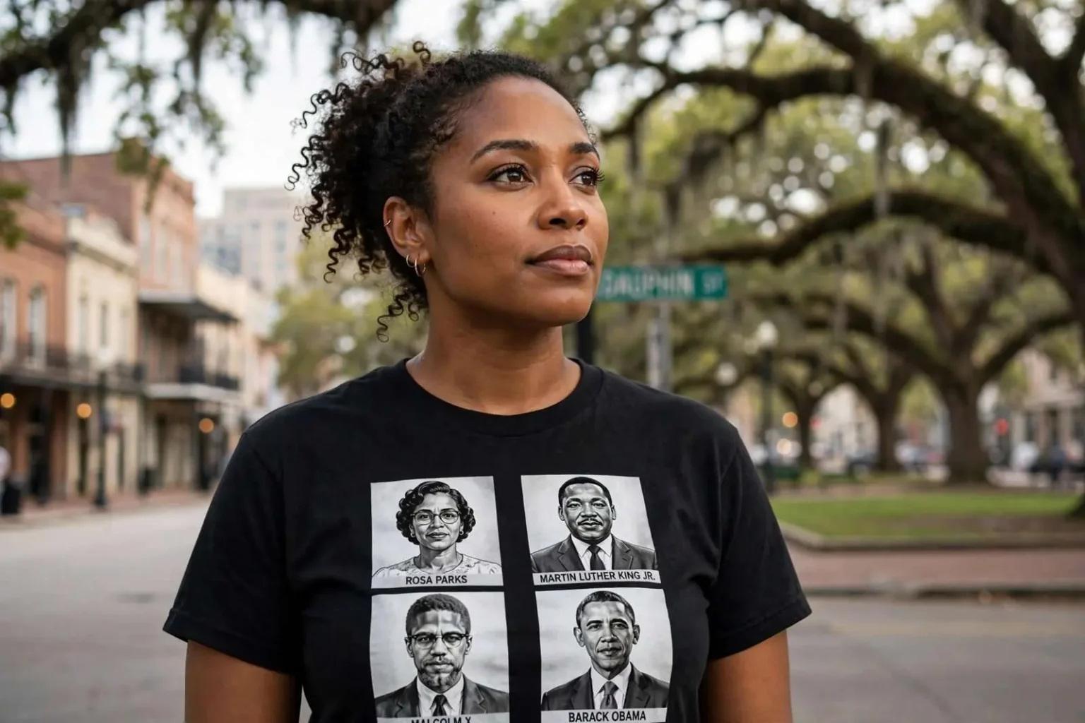 Illustration for the news story: Mobile activist says she’s seen change in city, country since George Floyd’s death
