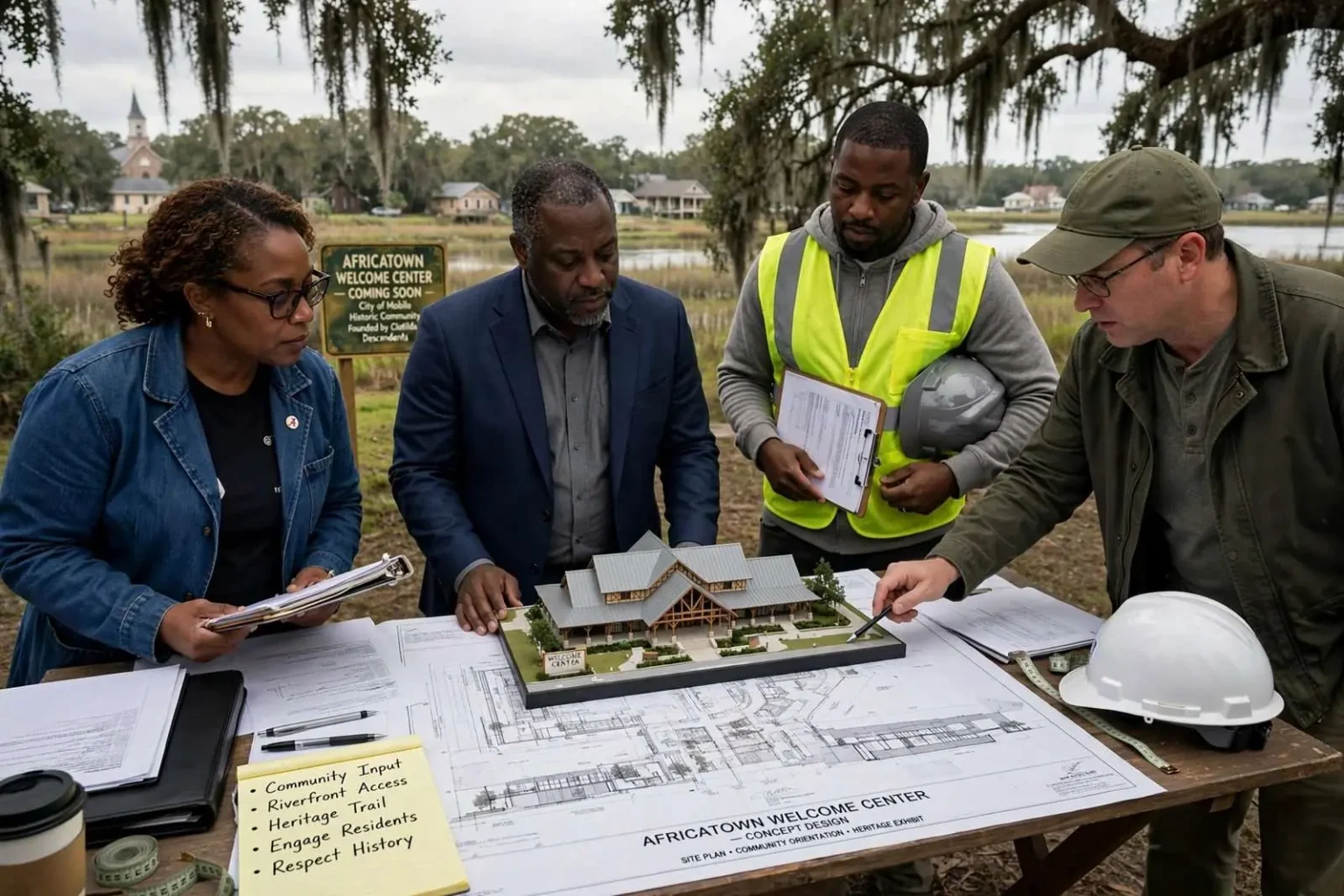 Illustration for the news story: Mobile Picks Award-Winning Design Team for the Africatown Welcome Center