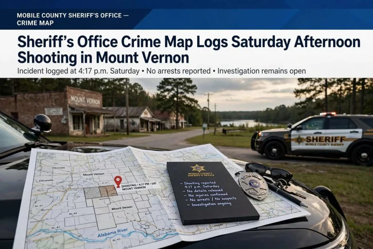 Illustration for the news story: Sheriff’s Office Crime Map Logs Saturday Afternoon Shooting in Mount Vernon