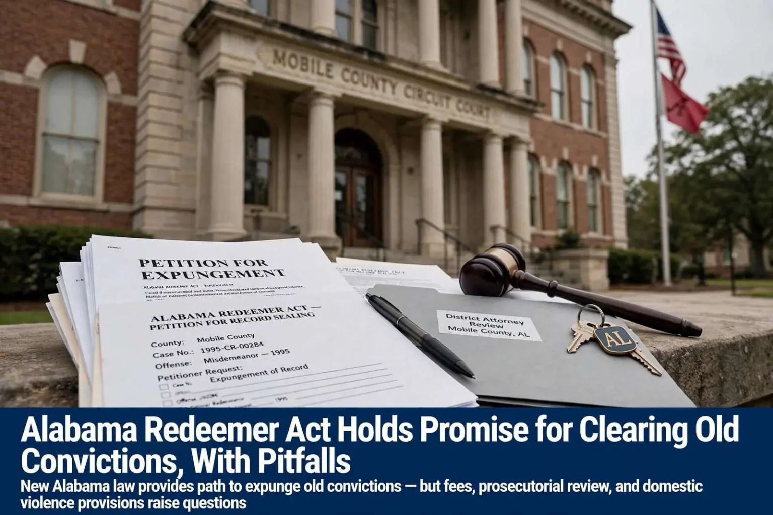 Illustration for the news story: Alabama Redeemer Act Holds Promise for Clearing Old Convictions, With Pitfalls