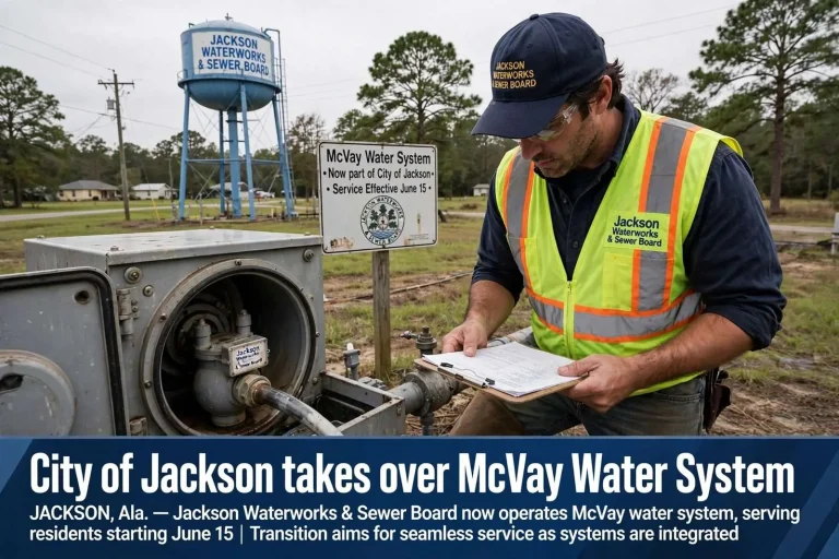 Illustration for the news story: City of Jackson takes over McVay Water System