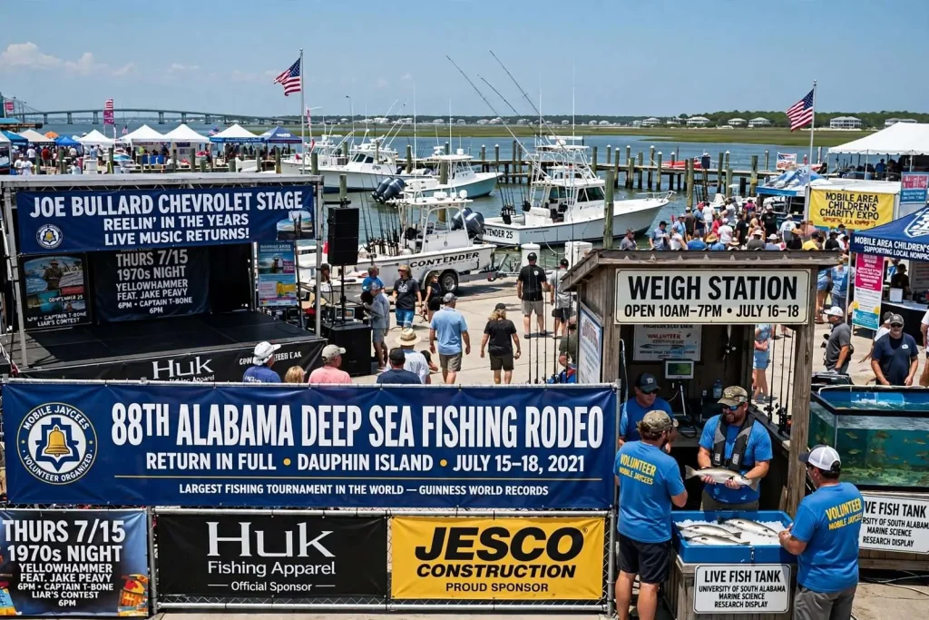 Illustration for the news story: 88th Alabama Deep Sea Fishing Rodeo Set to Return in Full on Dauphin Island