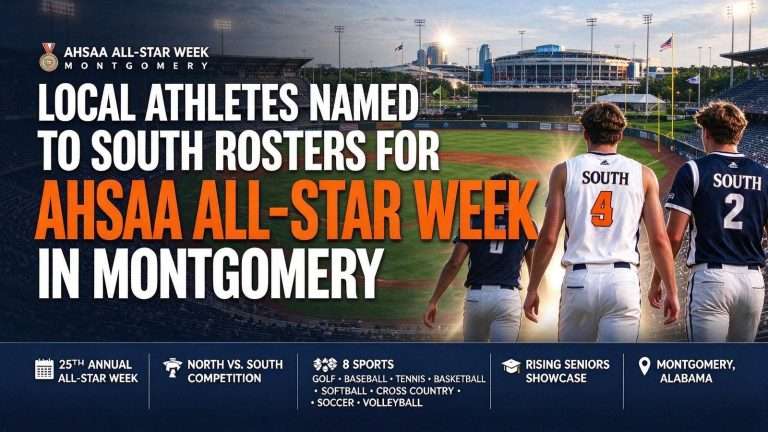 Illustration for the news story: Local Athletes Named to South Rosters for AHSAA All-Star Week in Montgomery