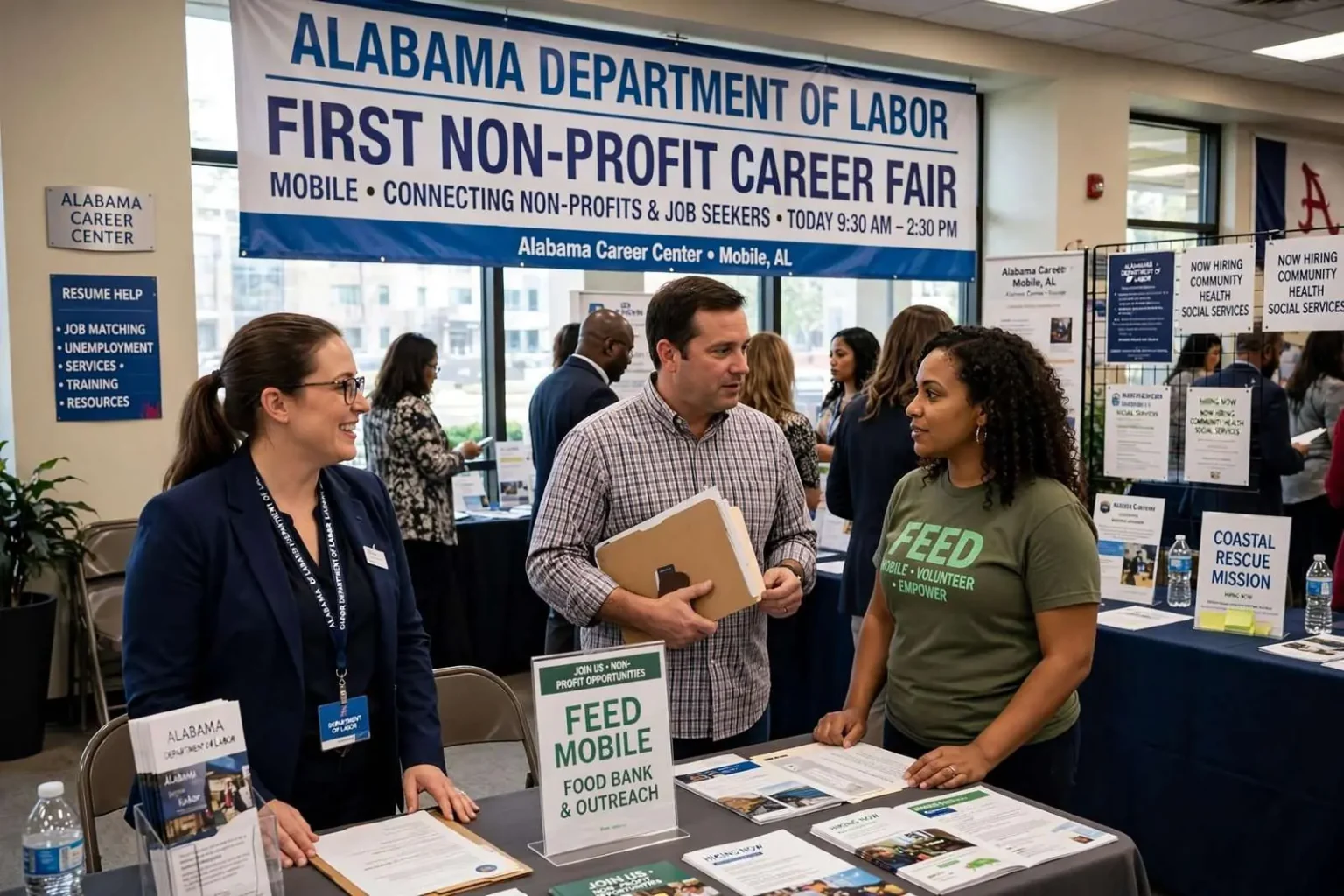 Illustration for the news story: Alabama Department of Labor Holds First Non-Profit Career Fair in Mobile