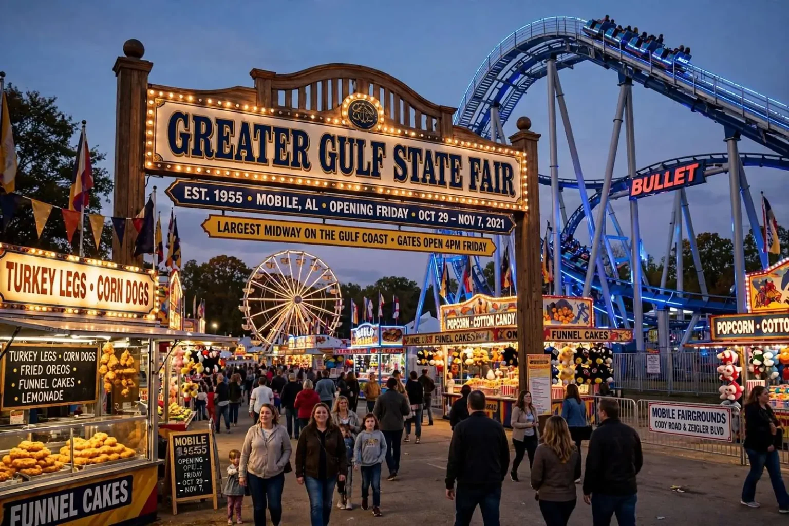 Illustration for the news story: Greater Gulf State Fair opens Friday at Mobile’s fairgrounds