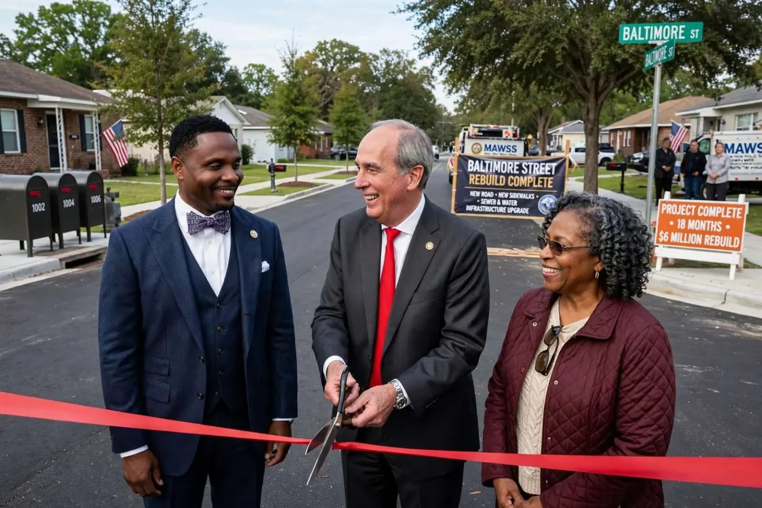 Illustration for the news story: $6 million Baltimore Street rebuild finished after 18 months of work