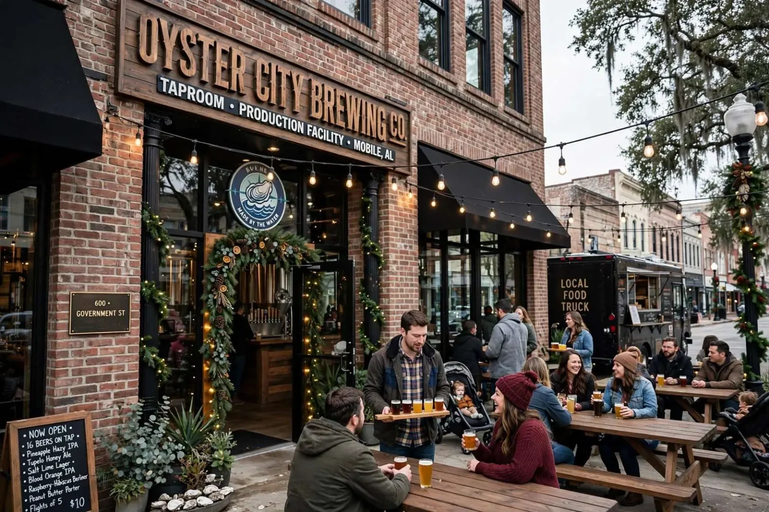 Illustration for the news story: Apalachicola’s Oyster City Brewing Opens Downtown Mobile Taproom