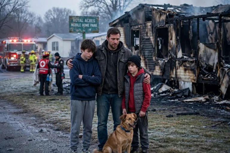 Illustration for the news story: Single Dad and Two Sons Escape Mobile Home Fire in West Mobile Days Before Christmas