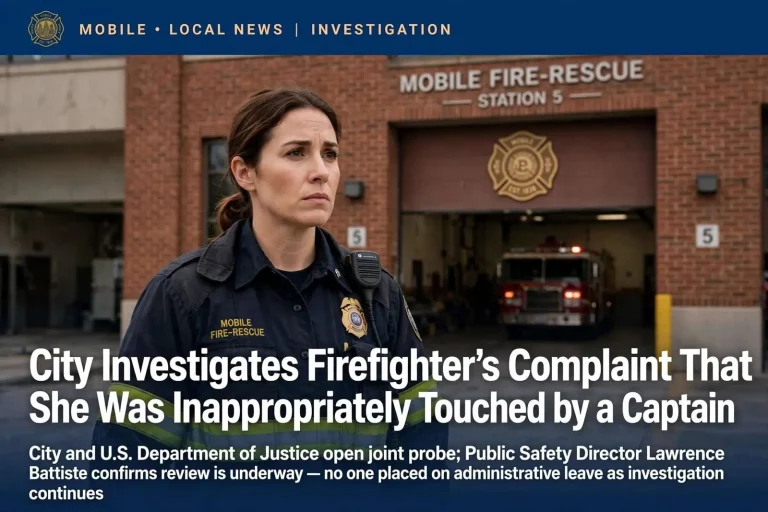 Illustration for the news story: City Investigates Firefighter’s Complaint That She Was Inappropriately Touched by a Captain