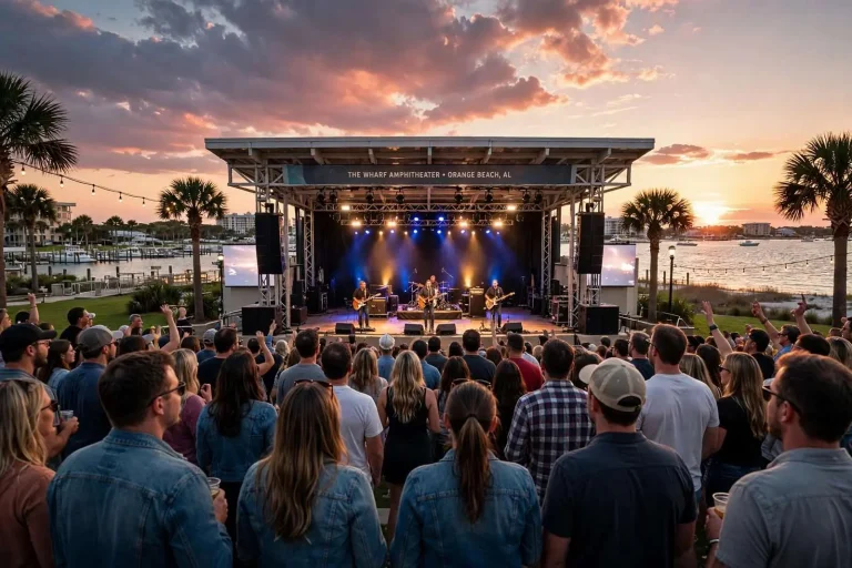 Illustration for the news story: Live Music Returns to the Gulf Coast in 2022