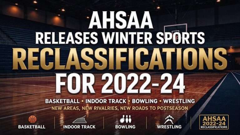 Illustration for the news story: AHSAA releases winter sports reclassifications for 2022-24