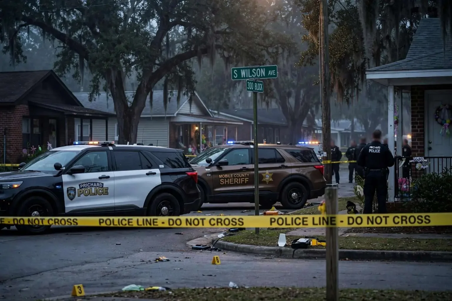 Illustration for the news story: Two Men Dead After Easter Morning Shooting in Prichard