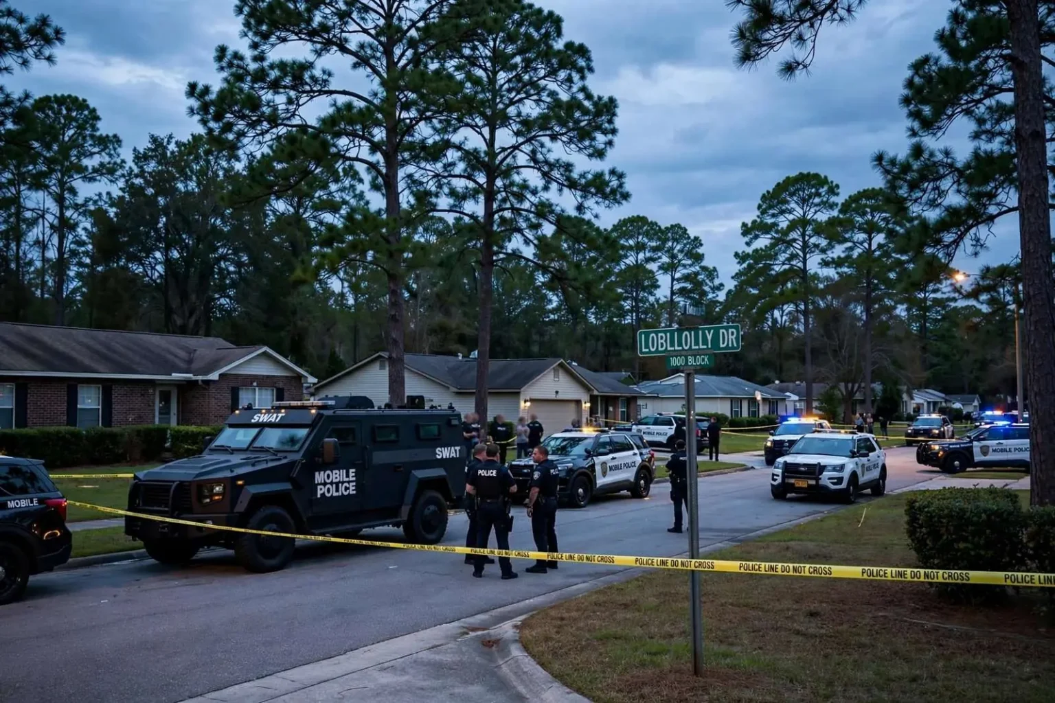 Illustration for the news story: West Mobile Standoff Ends Peacefully, Kidnapping Suspect Taken Into Custody