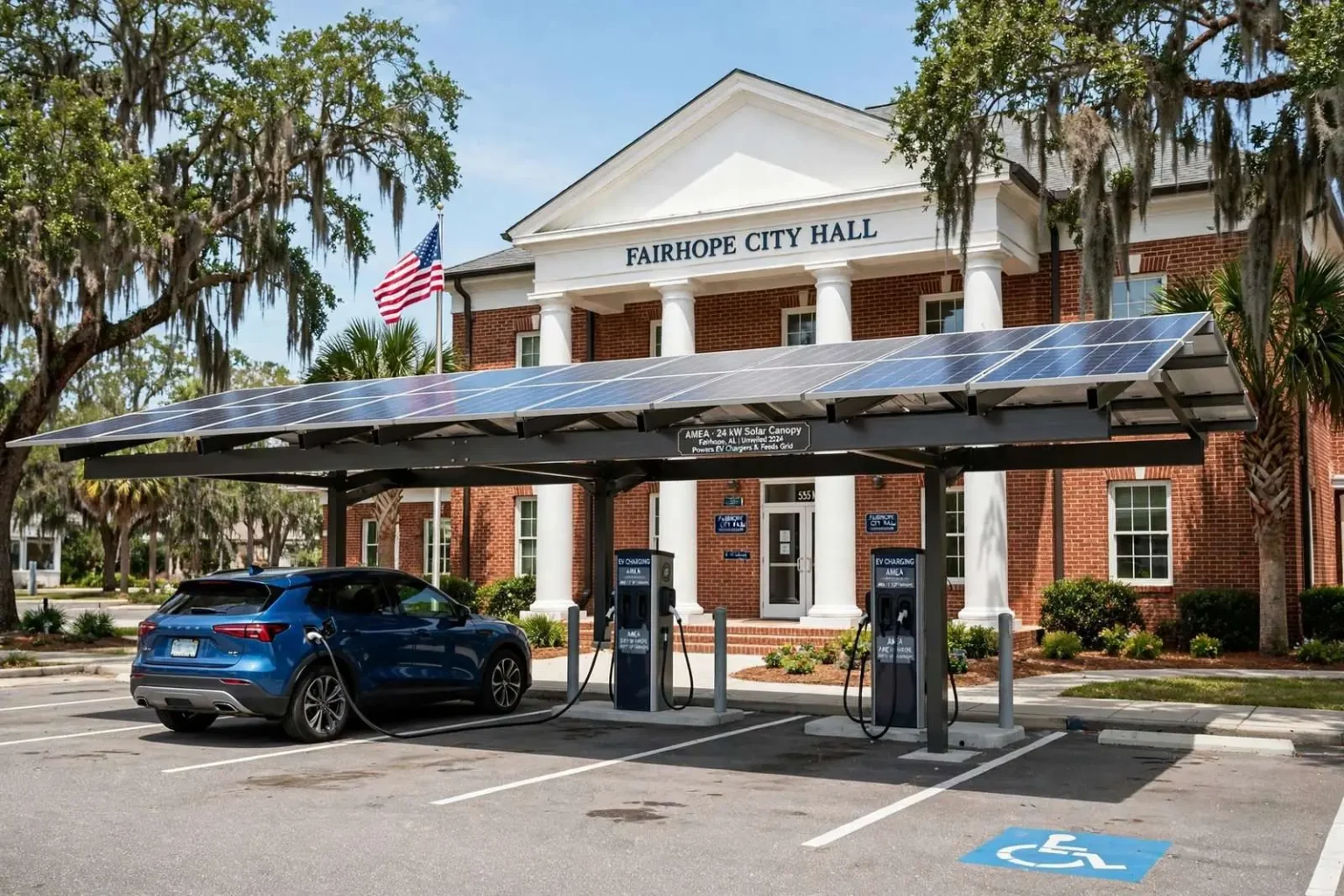 Illustration for the news story: Advocacy Groups Say Alabama Power Solar Fee, PSC Inaction Are Stalling Growth Despite Fairhope Project