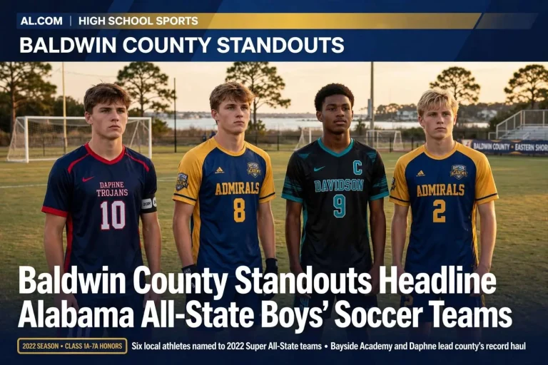 Illustration for the news story: Baldwin County Standouts Headline Alabama All-State Boys’ Soccer Teams
