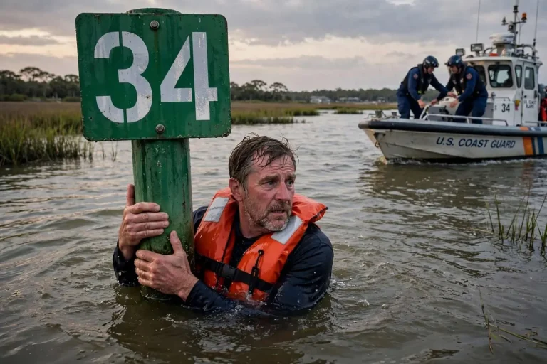 Illustration for the news story: Fairhope man rescued after boat crash in Portersville Bay near Bayou La Batre