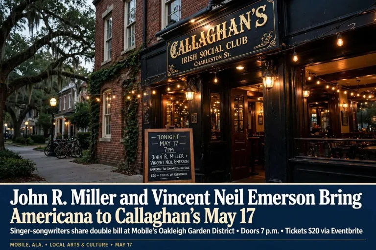 Illustration for the news story: John R. Miller and Vincent Neil Emerson Bring Americana to Callaghan’s May 17