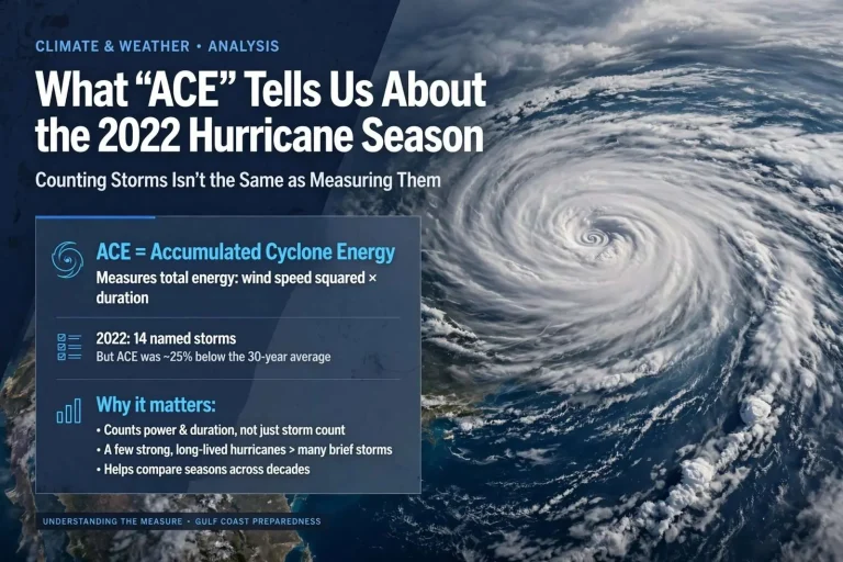 Illustration for the news story: What ‘ACE’ Tells Us About the 2022 Hurricane Season