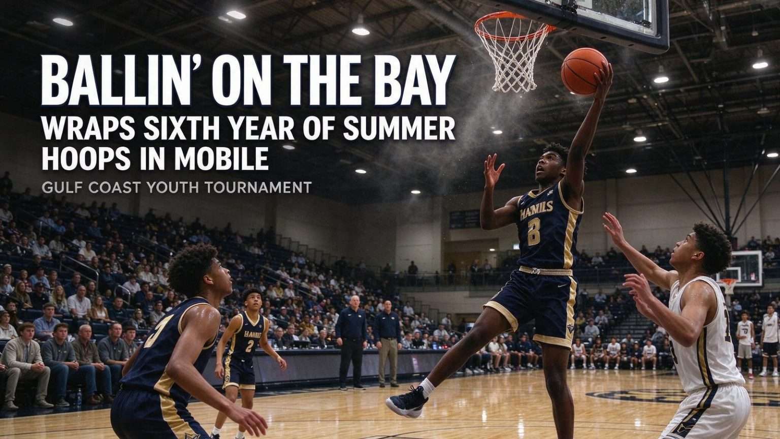 Illustration for the news story: Ballin’ on the Bay Wraps Sixth Year of Summer Hoops in Mobile