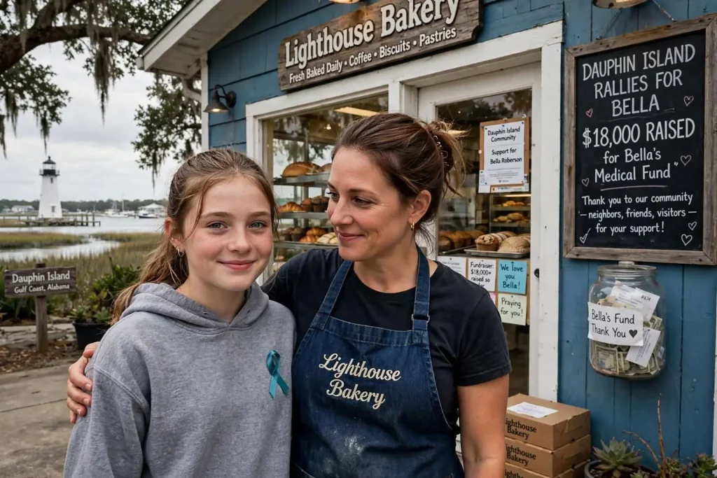 Illustration for the news story: Dauphin Island Rallies Behind 13-Year-Old Battling Rare Brain Tumor, Raises $18,000