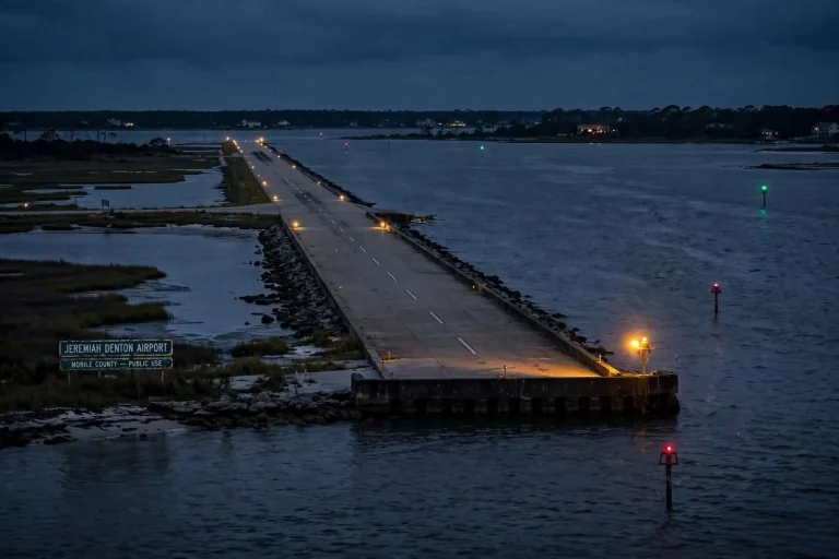 Illustration for the news story: After Deadly Boat Crash, Dauphin Island Residents Demand Safer Airport Runway