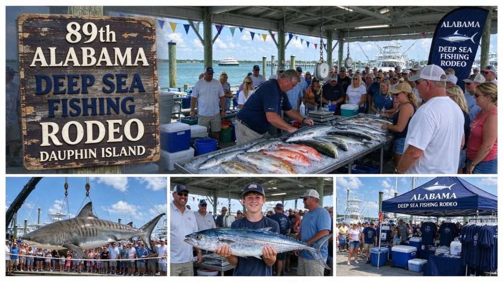 Illustration for the news story: Record Haul of Fish Marks 89th Alabama Deep Sea Fishing Rodeo