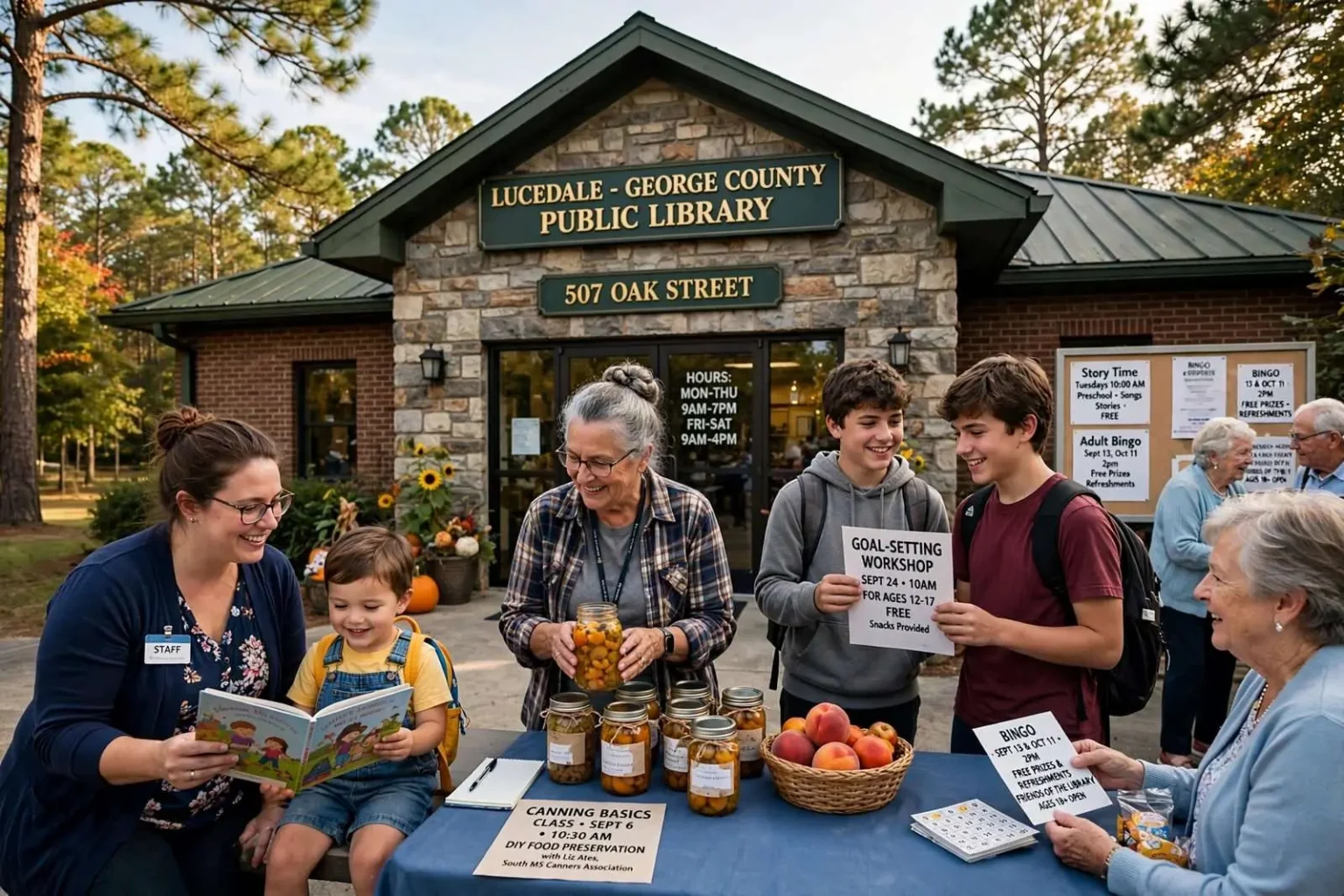 Illustration for the news story: Busy Month of Events for All Ages Planned at Lucedale Library