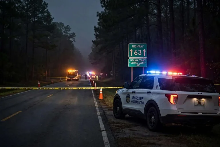 Illustration for the news story: Two Pascagoula drivers killed in wrong-way Highway 63 crash near county line