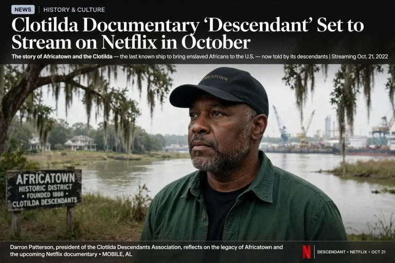 Illustration for the news story: Clotilda Documentary ‘Descendant’ Set to Stream on Netflix in October