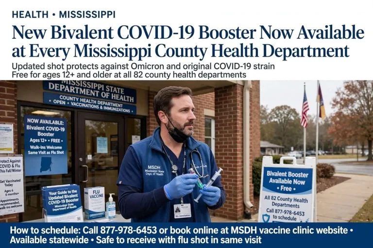 Illustration for the news story: New Bivalent COVID-19 Booster Now Available at Every Mississippi County Health Department