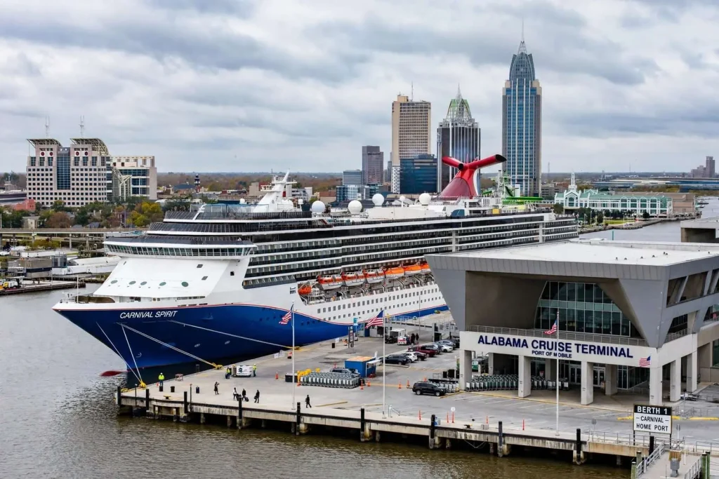 Illustration for the news story: Carnival Spirit to Homeport in Mobile for Five-Month Trial Run Starting October 2023