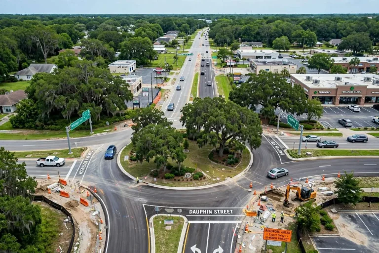 Illustration for the news story: Mobile Plans $10 Million McGregor Avenue Expansion With Roundabout at Dauphin Street