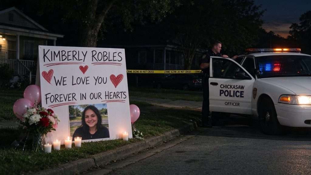 Illustration for the news story: ‘She Deserved Better’: Boyfriend Mourns Kimberly Robles, 21, Killed in Chickasaw Shooting