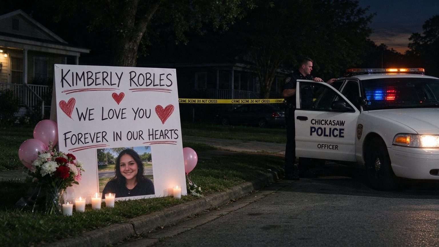 Illustration for the news story: ‘She Deserved Better’: Boyfriend Mourns Kimberly Robles, 21, Killed in Chickasaw Shooting