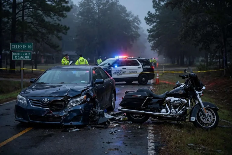 Illustration for the news story: Citronelle Man Dies After Harley-Davidson Collides With Car on Celeste Road