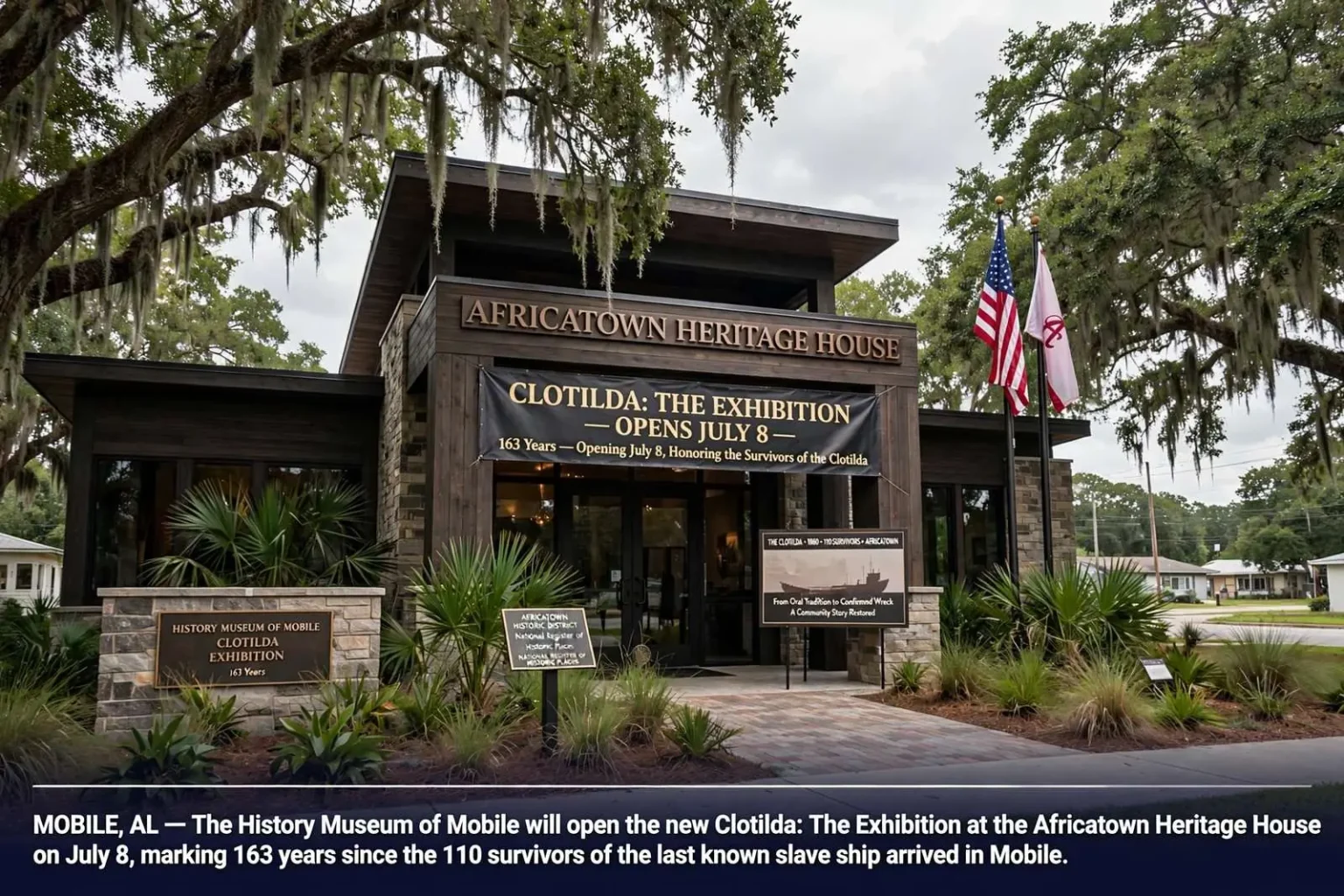 Illustration for the news story: Clotilda: The Exhibition to Open at New Africatown Heritage House in July