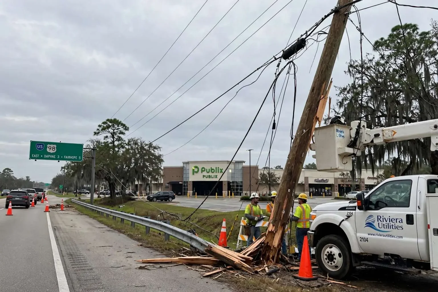 Illustration for the news story: Damaged Pole Knocks Out Power For About 300 Montrose Customers