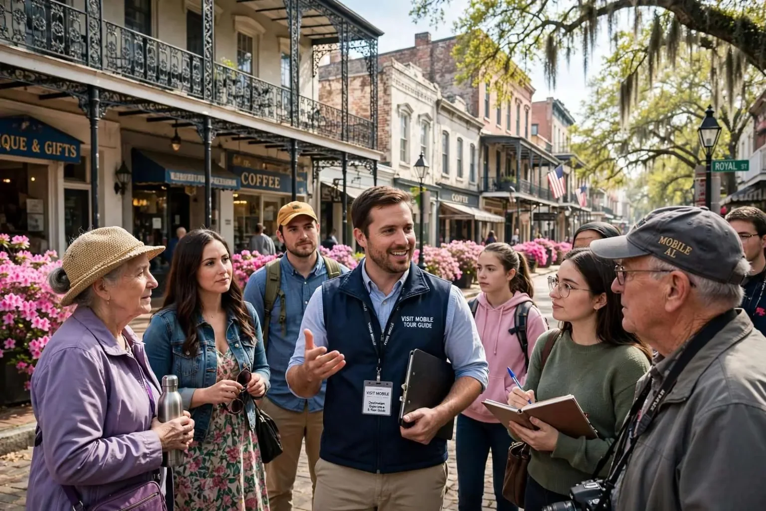 Illustration for the news story: Free History Walking Tours Return to Downtown Mobile Every Saturday in April