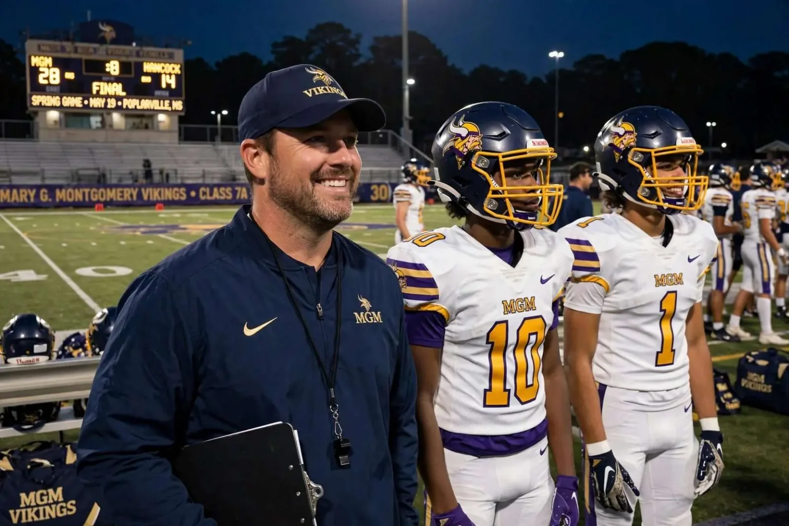 Illustration for the news story: MGM’s Golson Says Vikings ‘in a Really Good Place’ After Dominant Spring Football Win