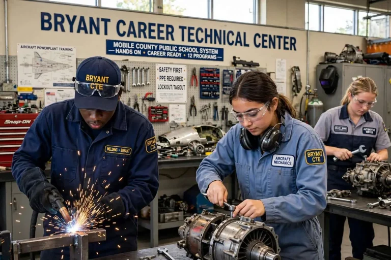 Illustration for the news story: Mobile County’s Bryant Career Technical Center Hands High Schoolers a Head Start on Skilled Trades