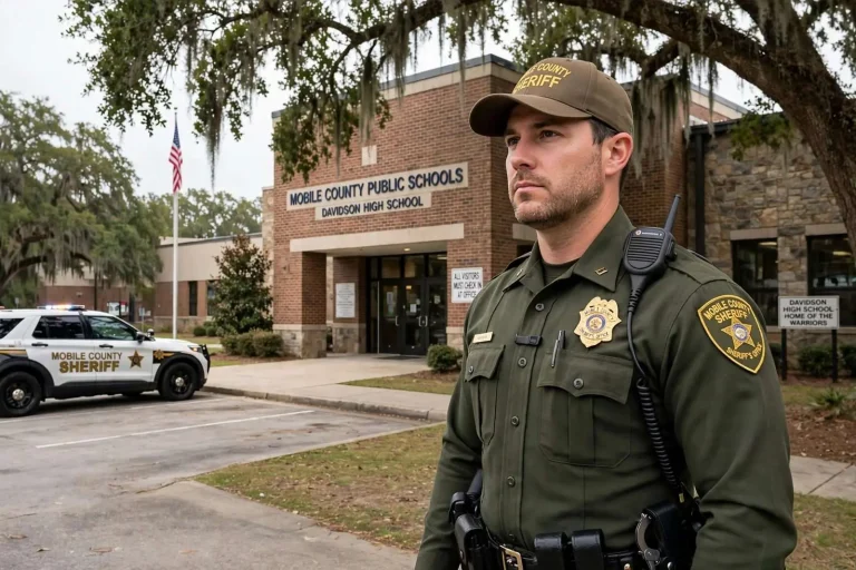 Illustration for the news story: Mobile County School Board Approves Armed Deputies in All 12 High Schools